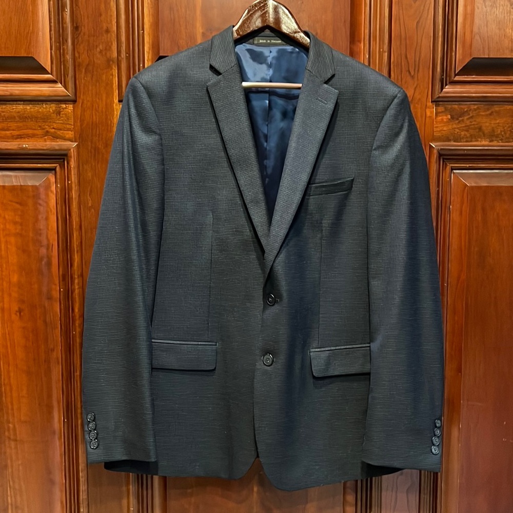 Men’s Van Huesen Flex grey suit jacket coat